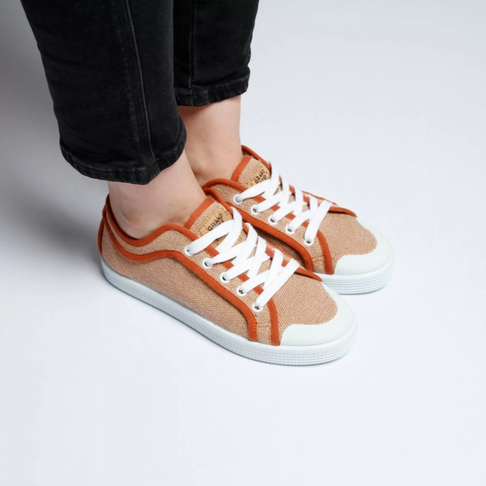 Sneakers*Grand Step Aari Hemp Altrose