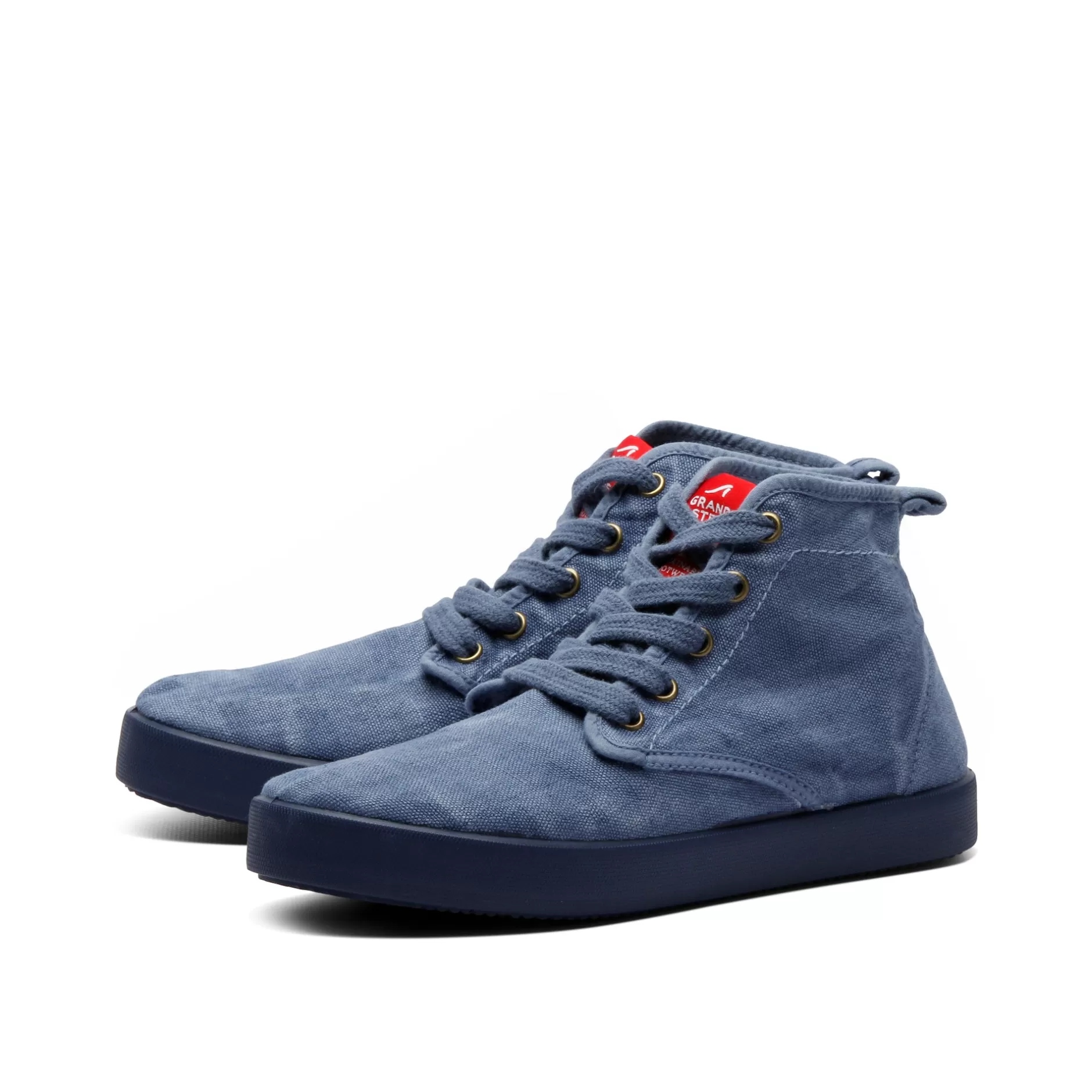 Sneakers*Grand Step Adam Hemp Sneaker Blue Washed