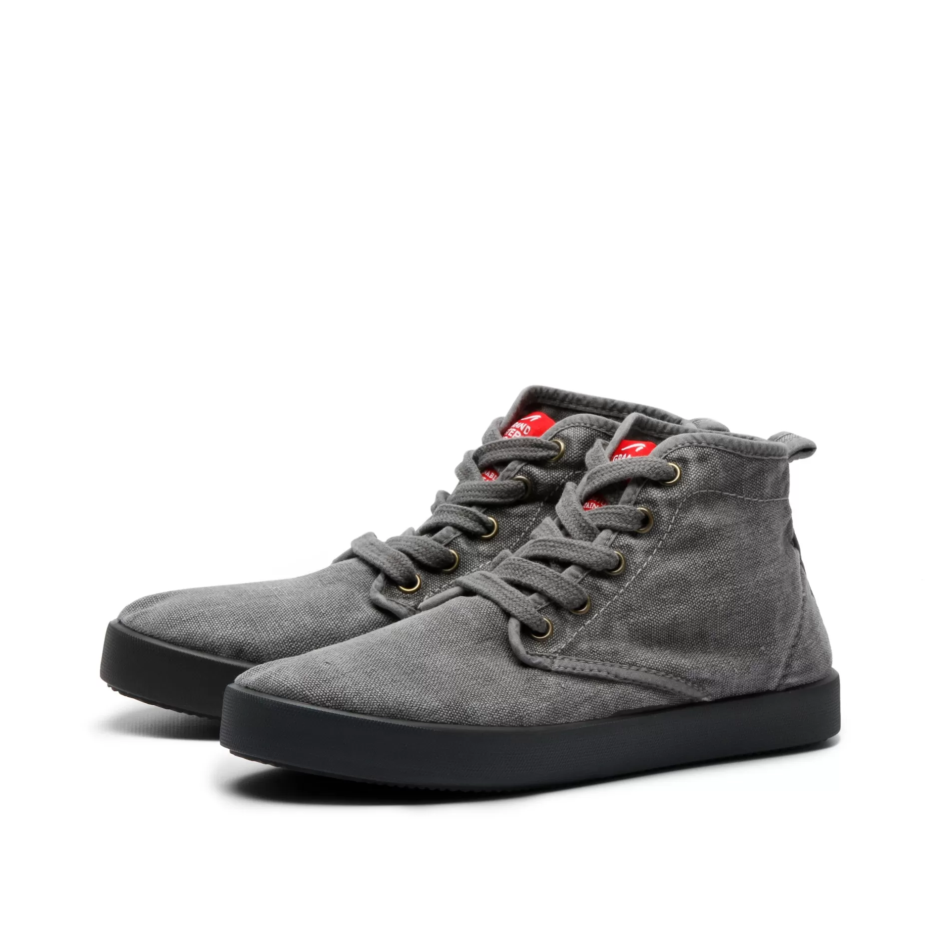 Sneakers*Grand Step Adam Hemp Sneaker Grey Washed