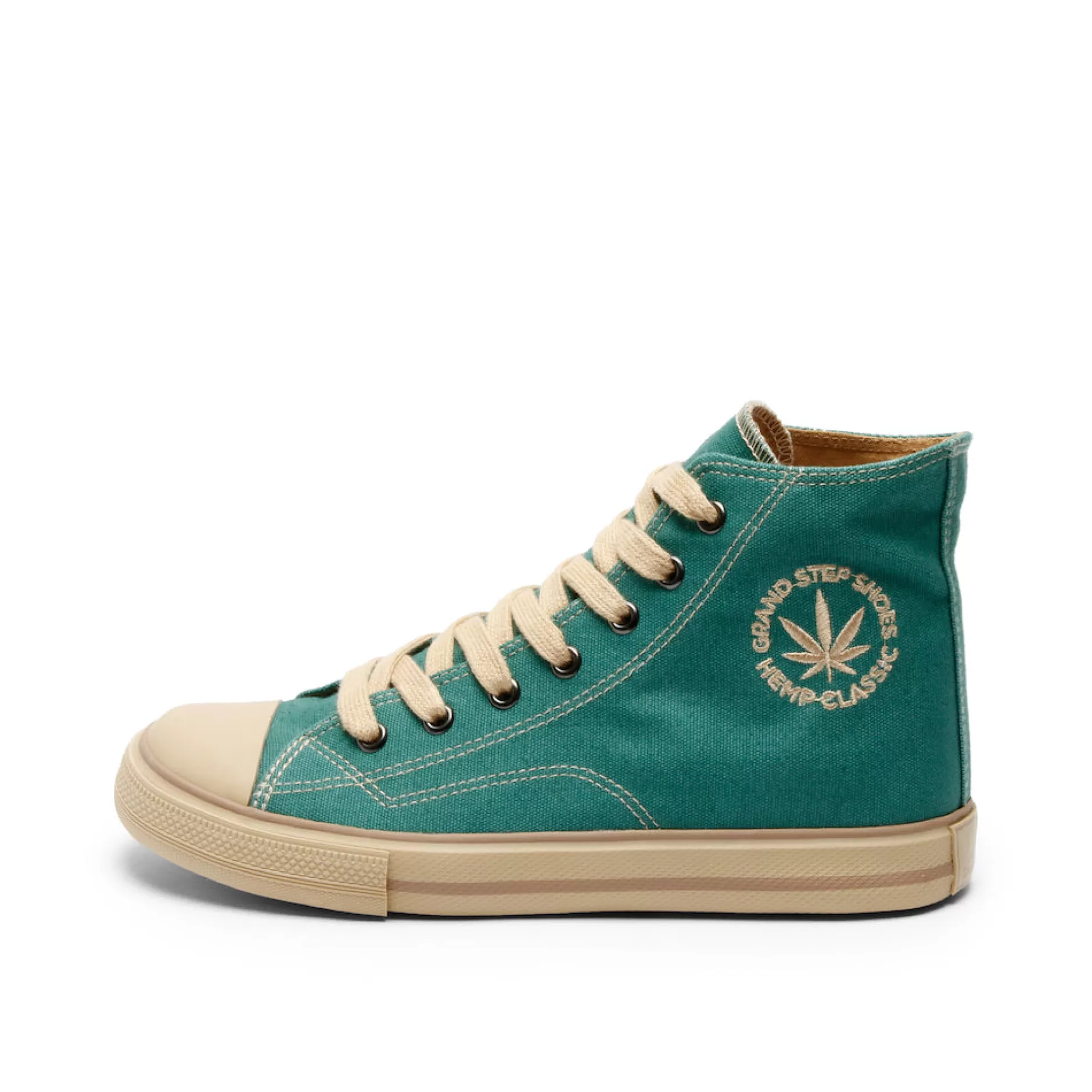 Boots*Grand Step Billy Seagreen Hemp Sneaker