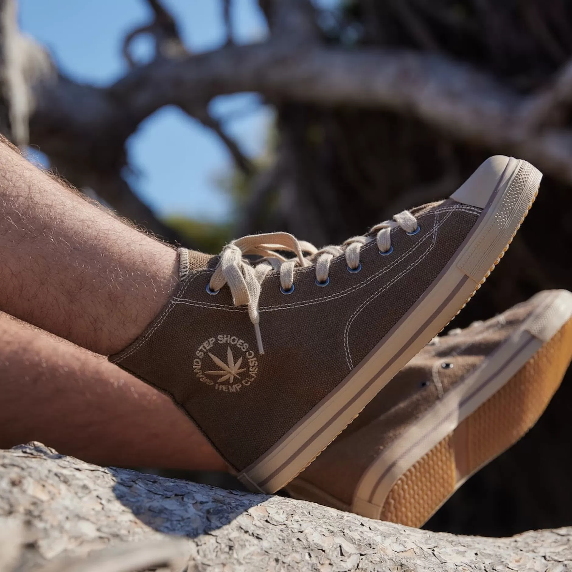 Sneakers*Grand Step Billy Taupe Hemp Sneaker