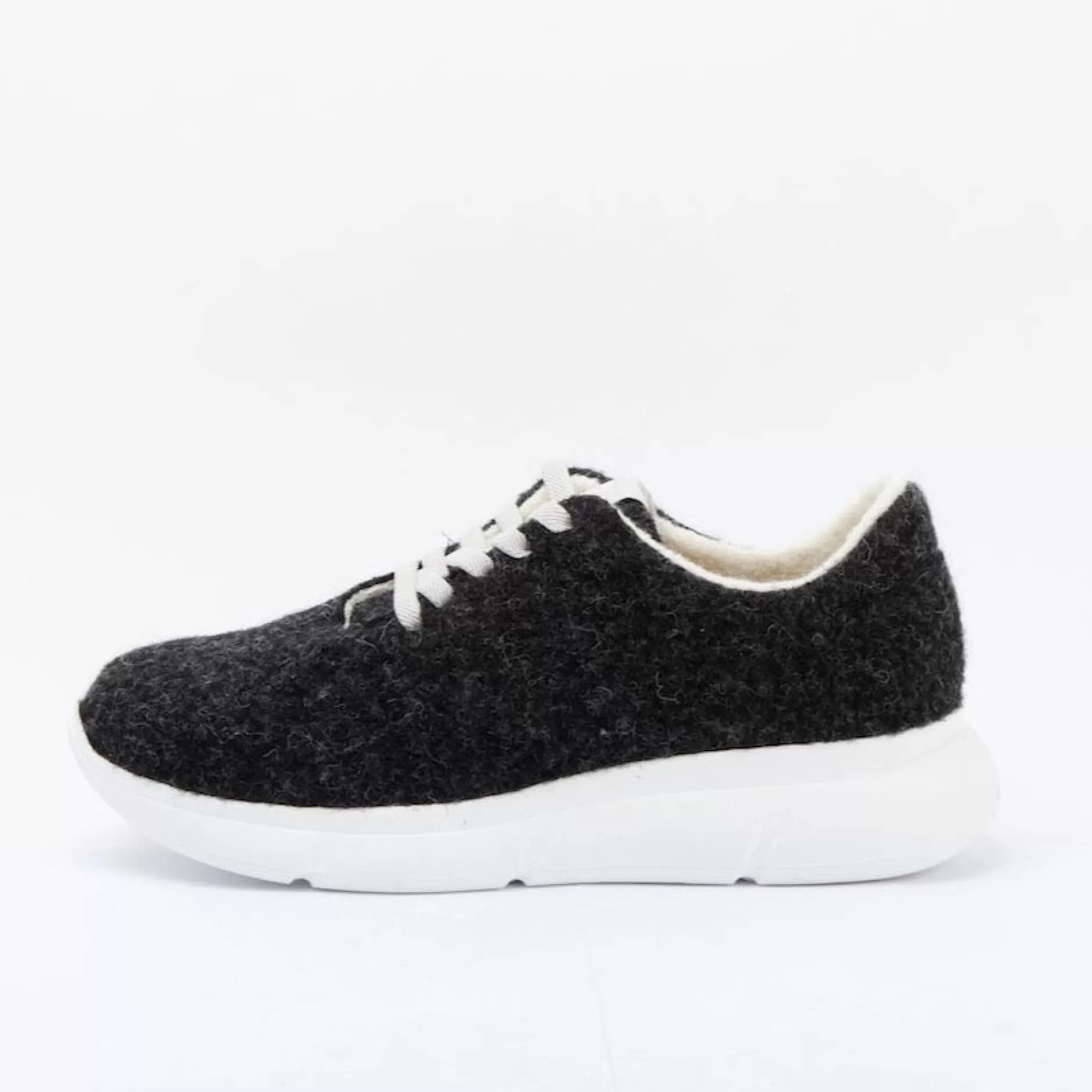 Sneakers*Grand Step Cozy Anthrazit Wool Sneaker