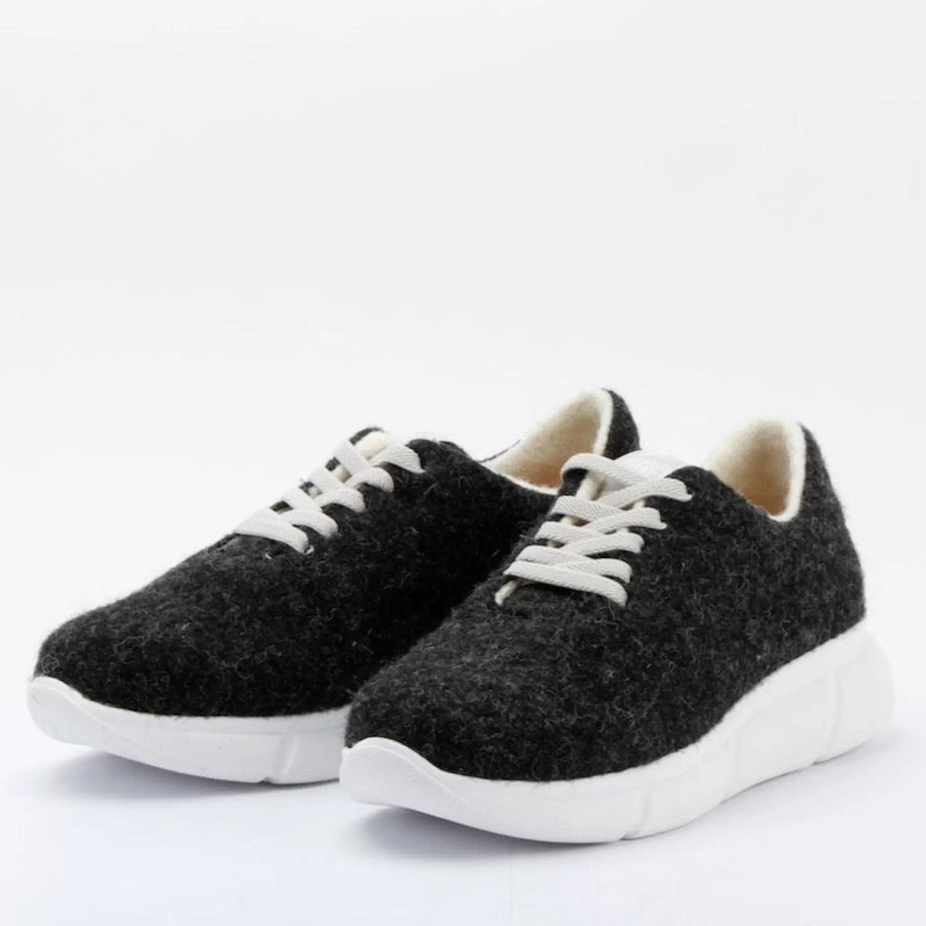 Sneakers*Grand Step Cozy Anthrazit Wool Sneaker