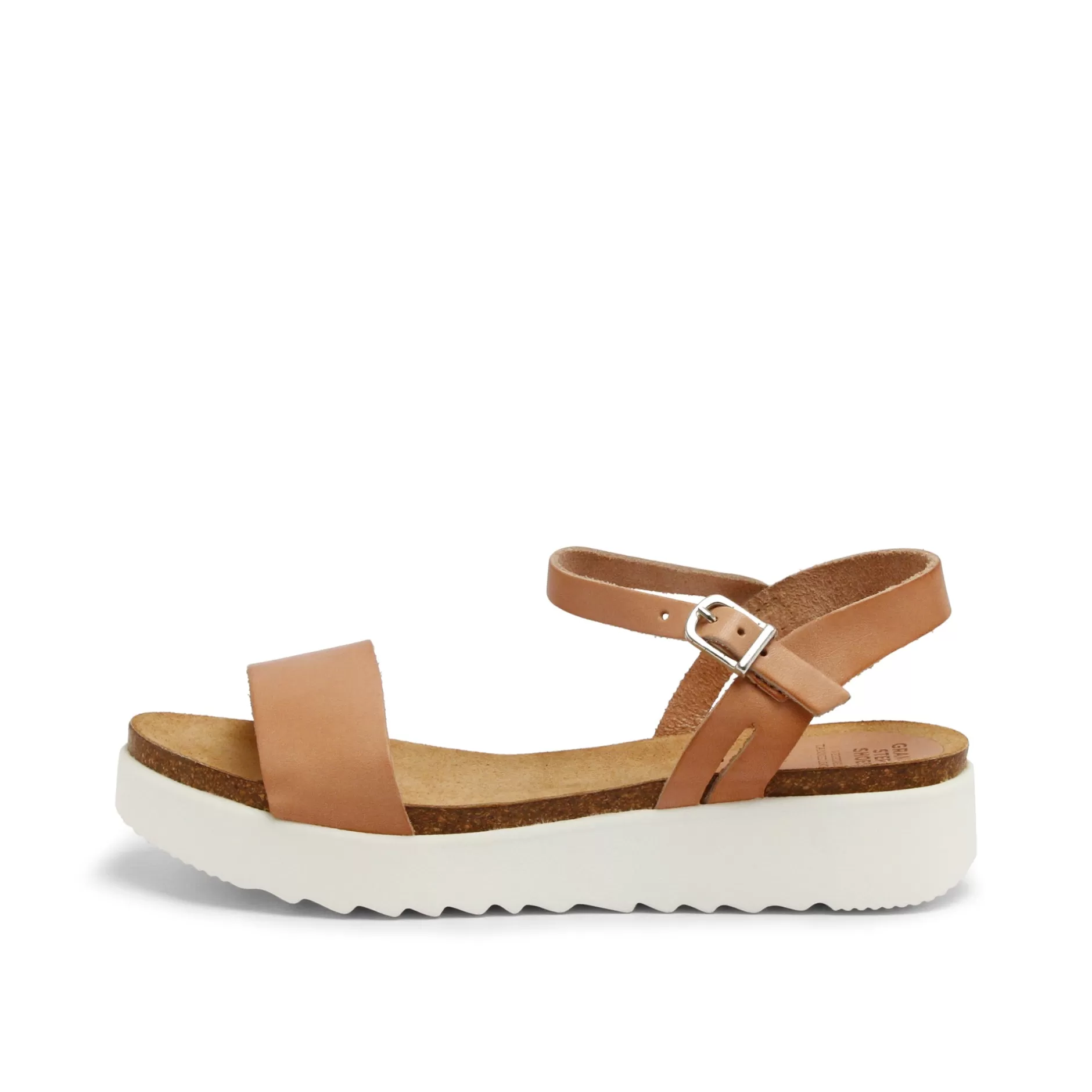 Shoes*Grand Step Eden Leather Sandal Sand