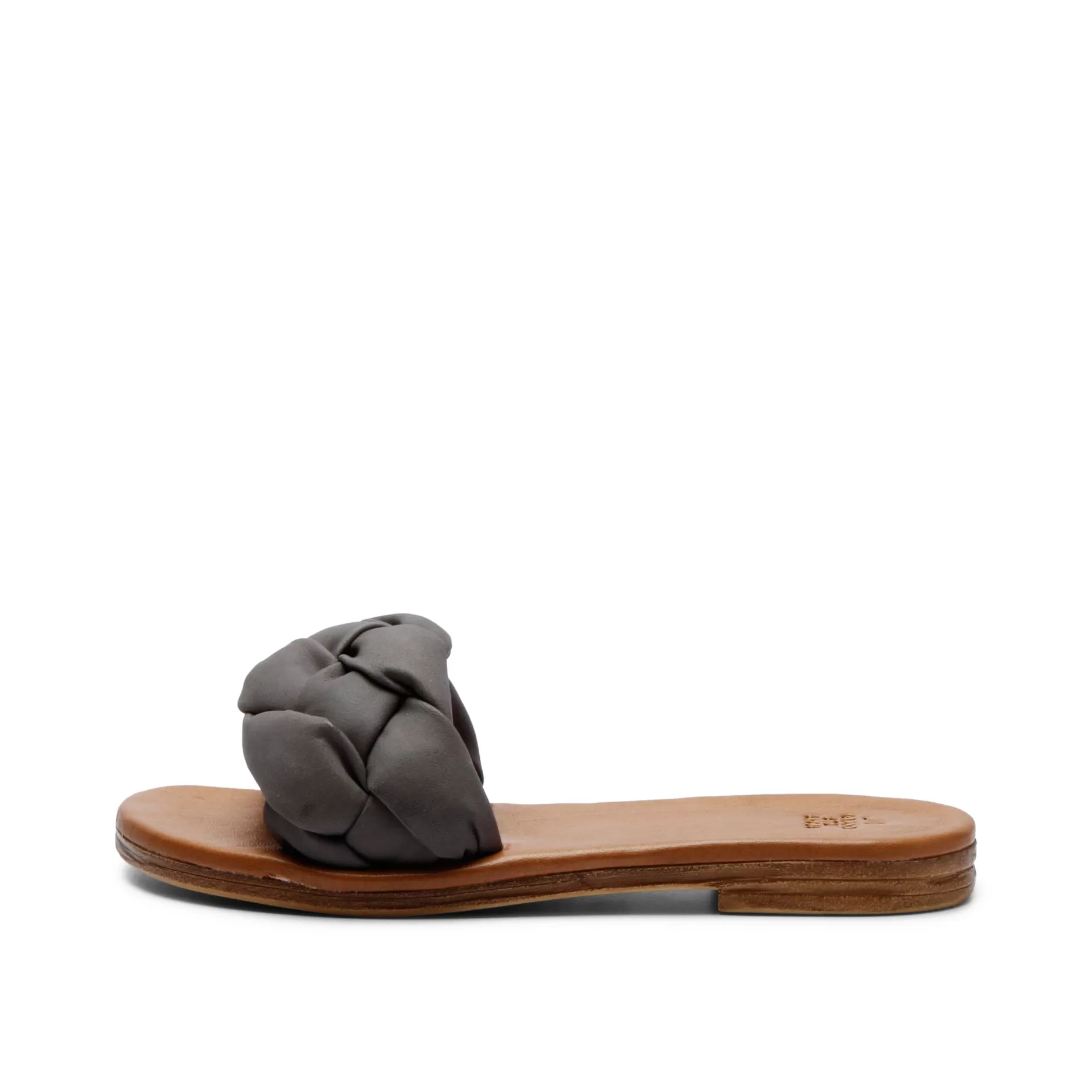 Shoes*Grand Step Estoril Leather Sandal Anthrazit