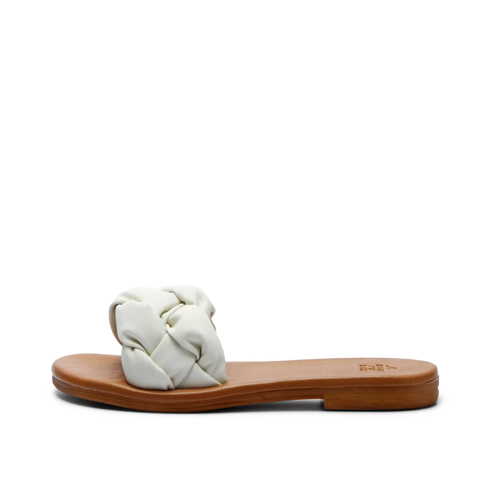 Shoes*Grand Step Estoril Leather Sandal Offwhite