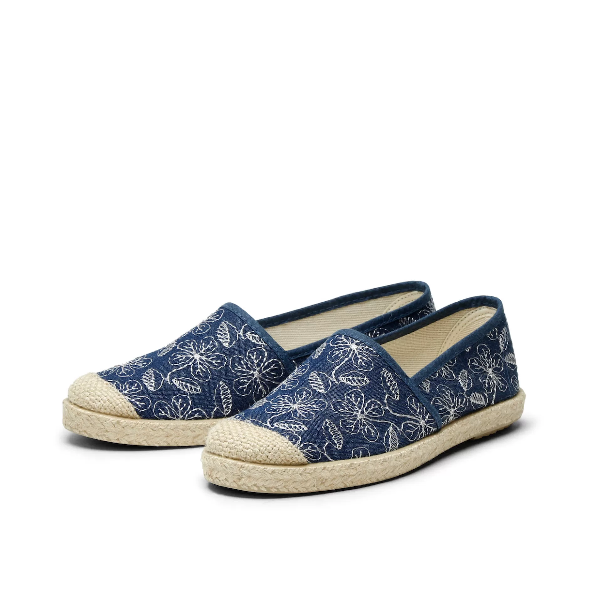 Shoes*Grand Step Evita Espadrille Flowers Azul