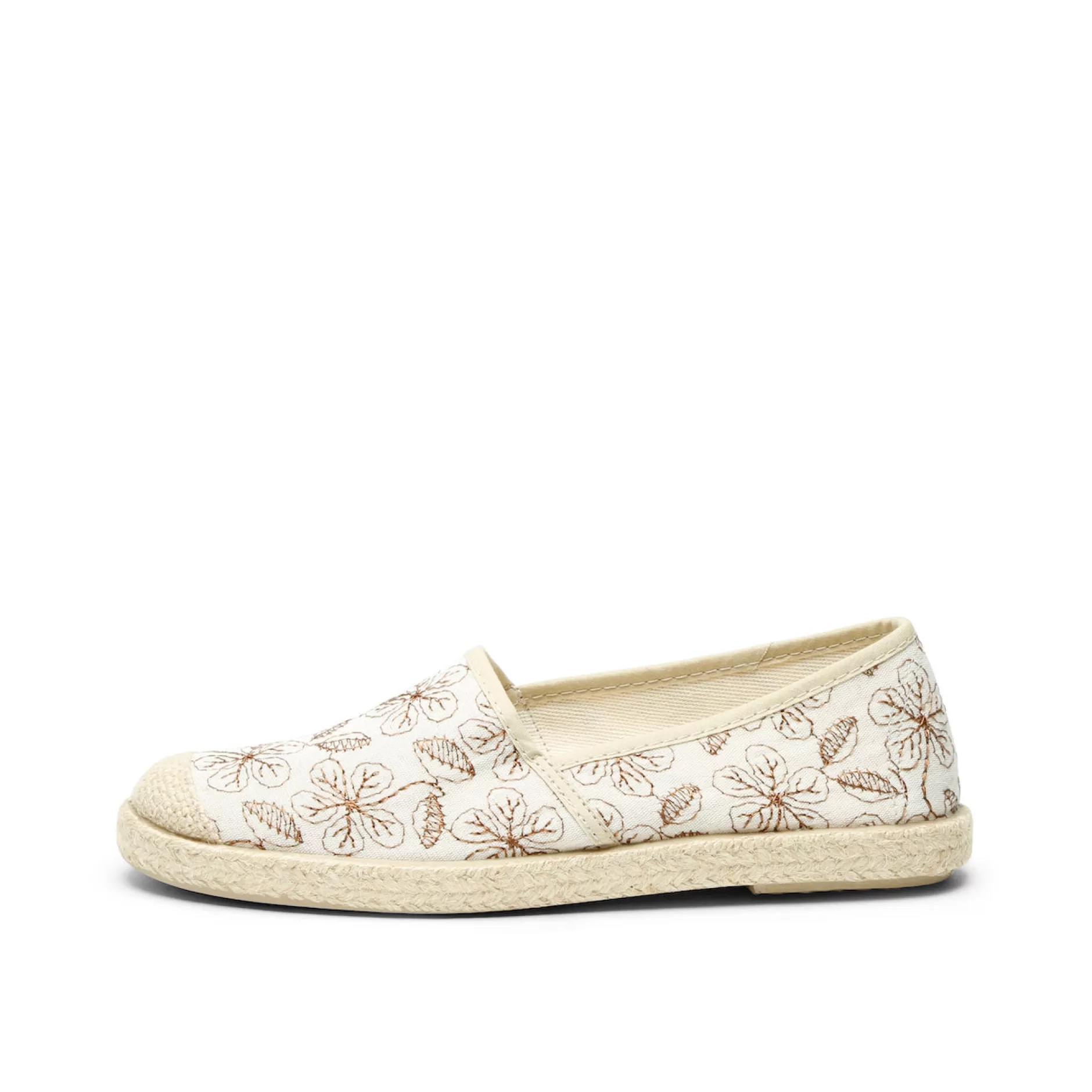 Shoes*Grand Step Evita Espadrille Flowers Off White