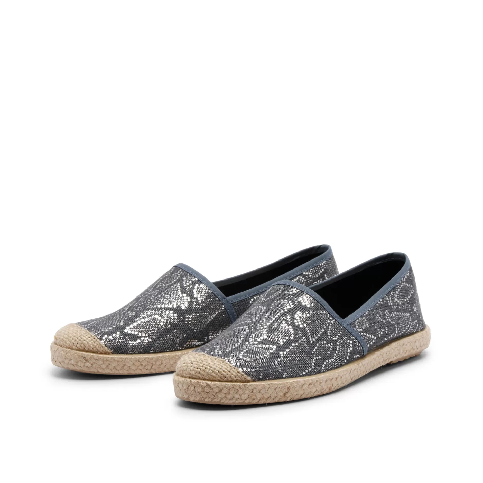 Shoes*Grand Step Evita Espadrille Snake Navy