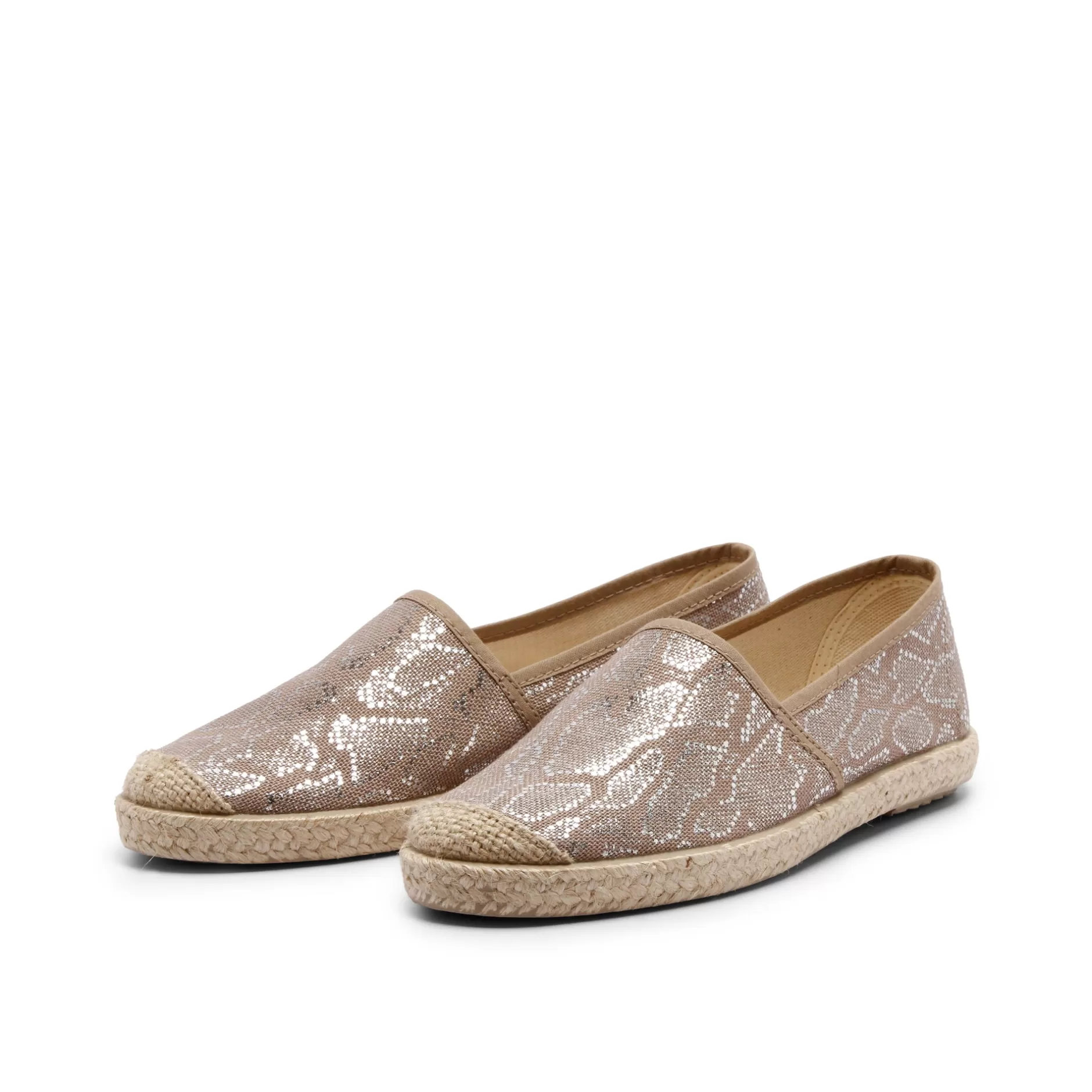 Shoes*Grand Step Evita Espadrille Snake Rose