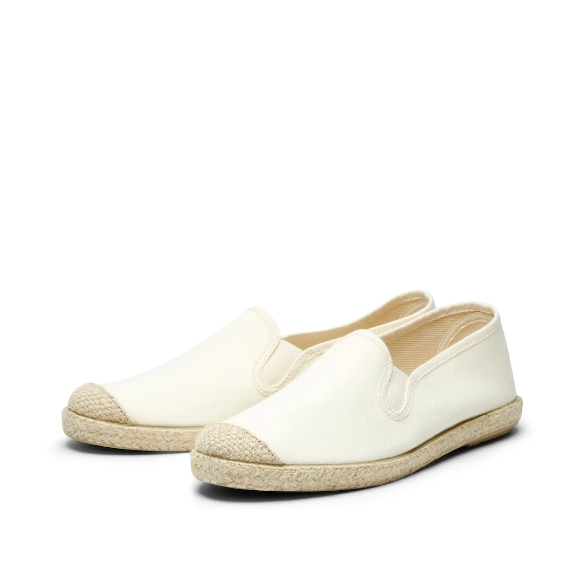 Shoes*Grand Step Evita Espadrille Stretch Offwhite