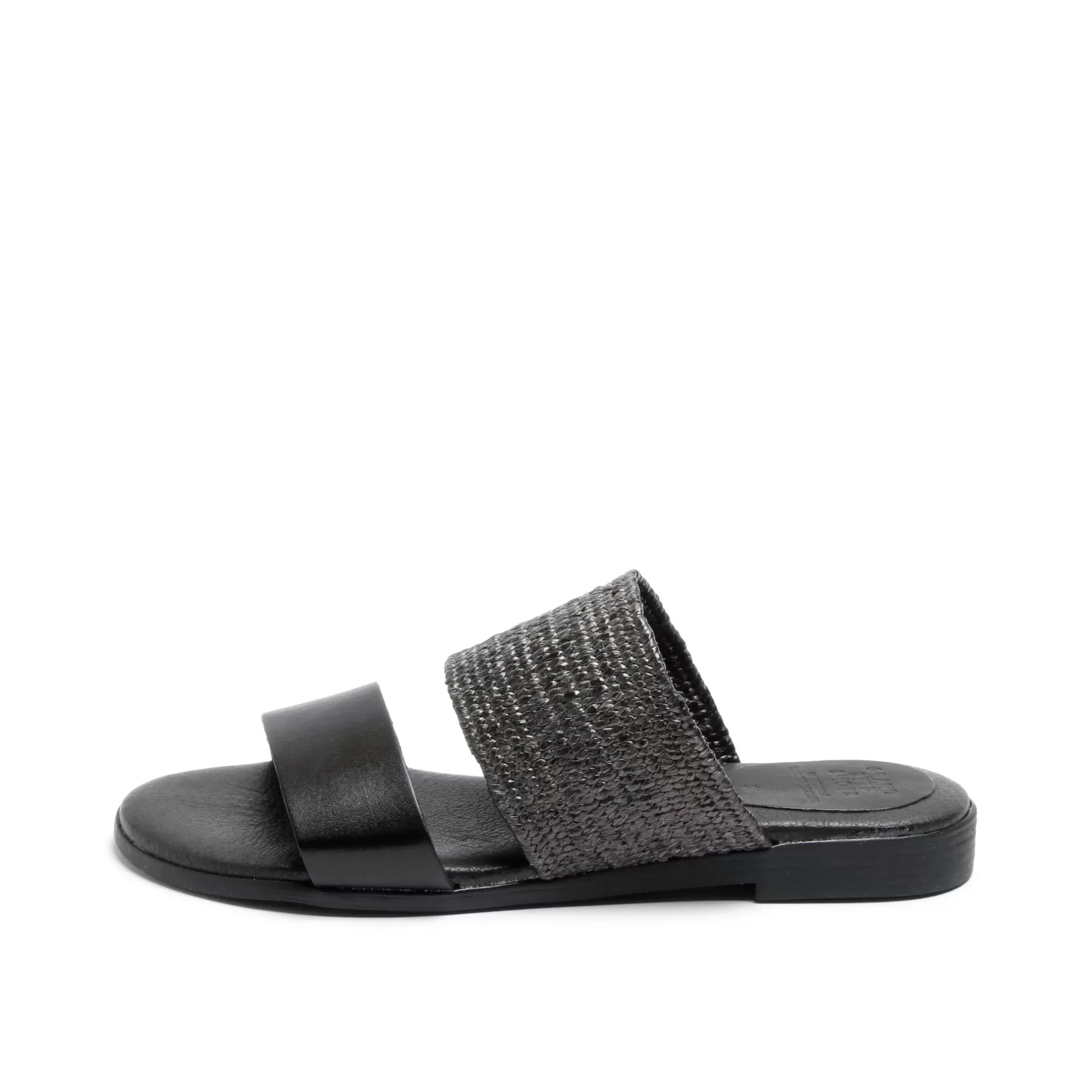 Shoes*Grand Step Fibi Leather Sandal Black