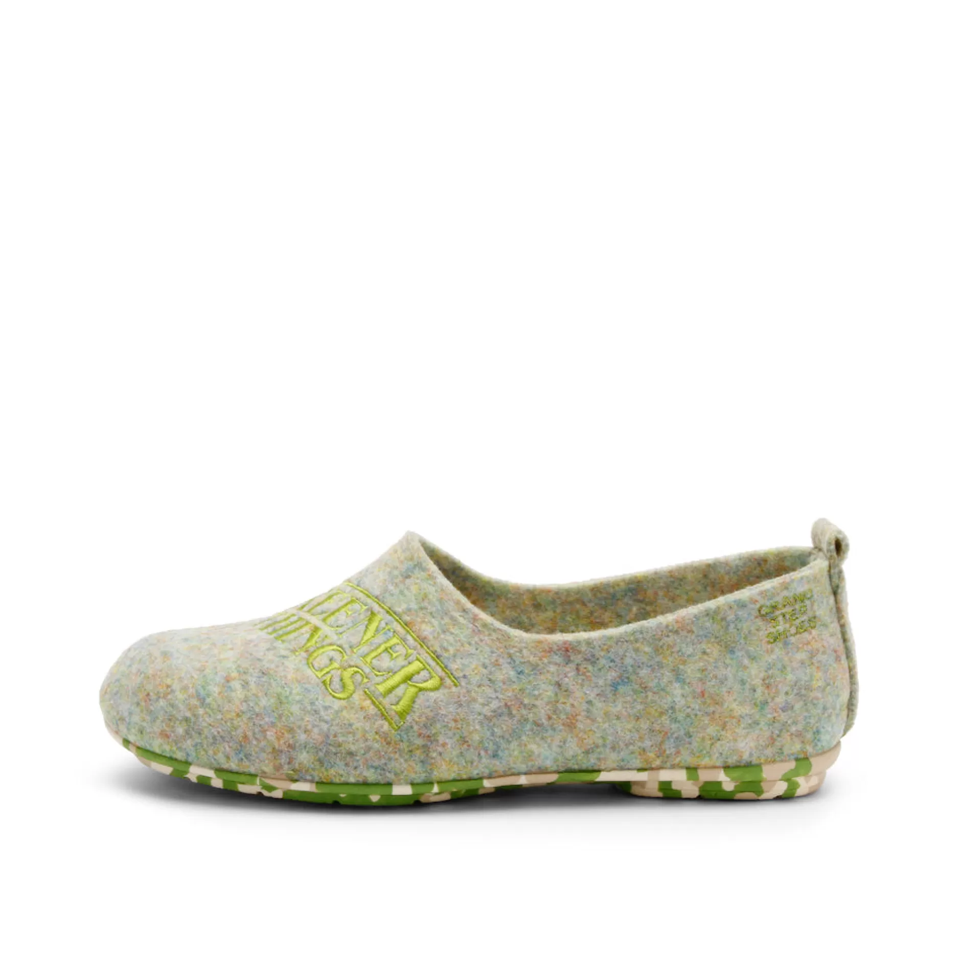 Shoes*Grand Step Home Mule Greenerthings Green