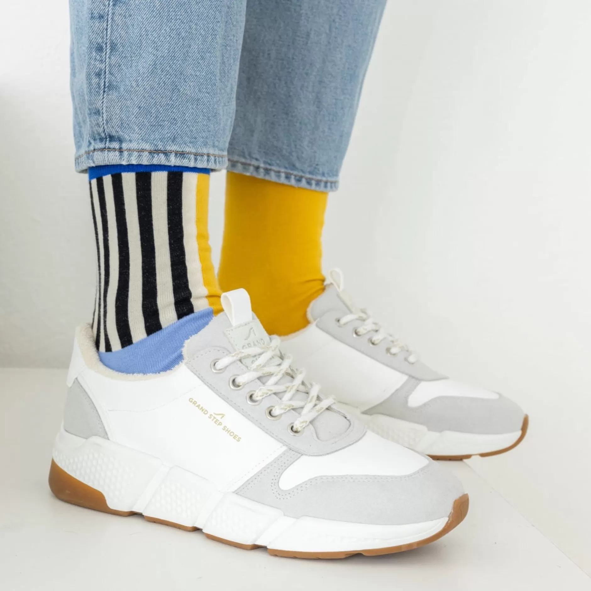 Sneakers*Grand Step Joker White Corn Sneaker