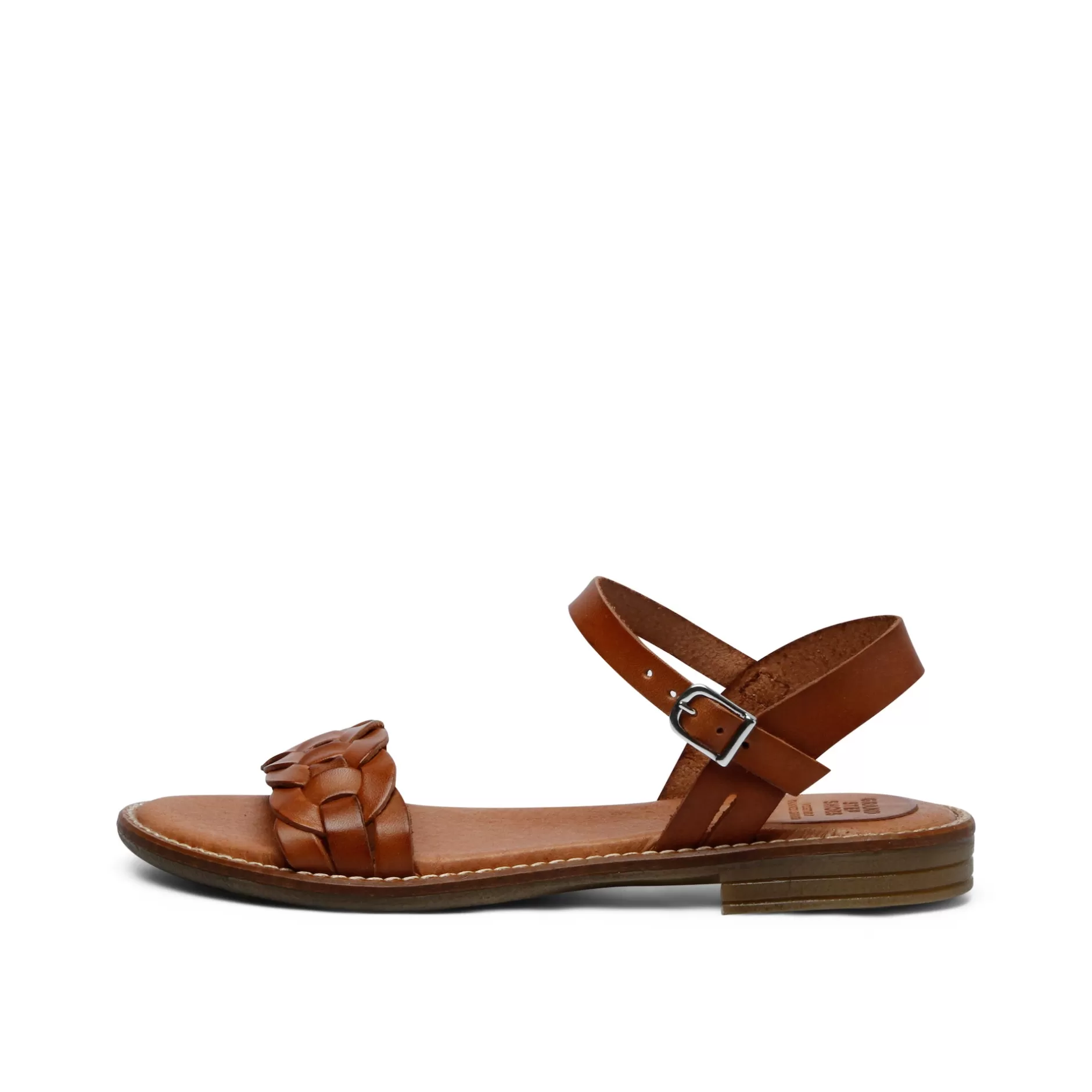 Shoes*Grand Step Kea Leather Sandal Whisky