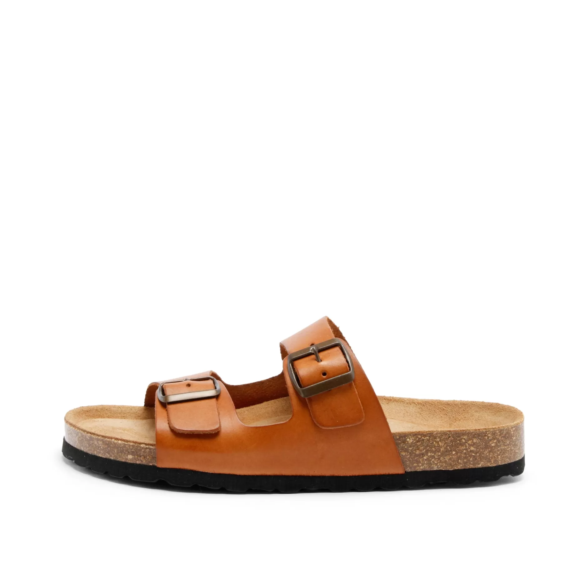 Sandals*Grand Step Lars Bio Leather Sandal Whisky