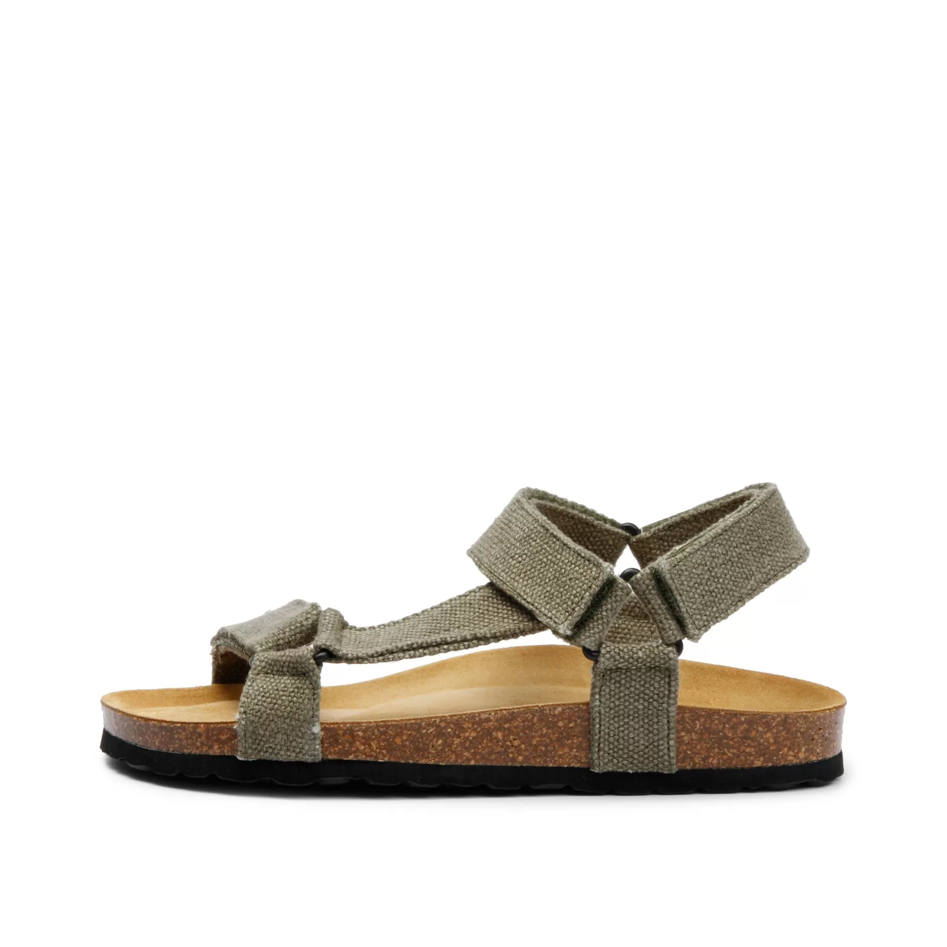 Sandals*Grand Step Leo Hemp Sandal Khaki