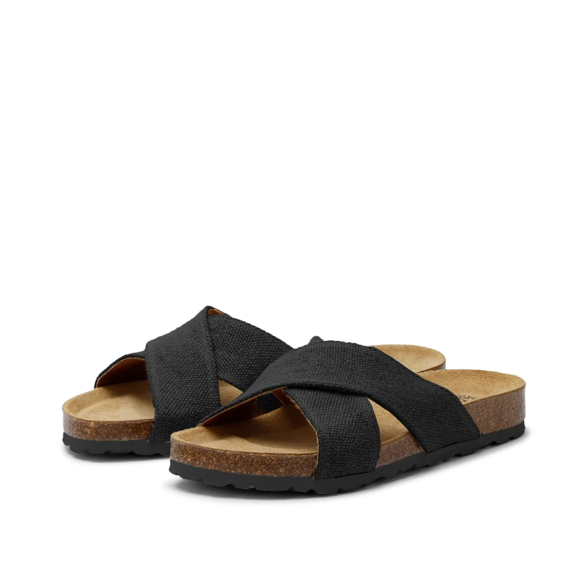 Sandals*Grand Step Lilo Hemp Black Sandal