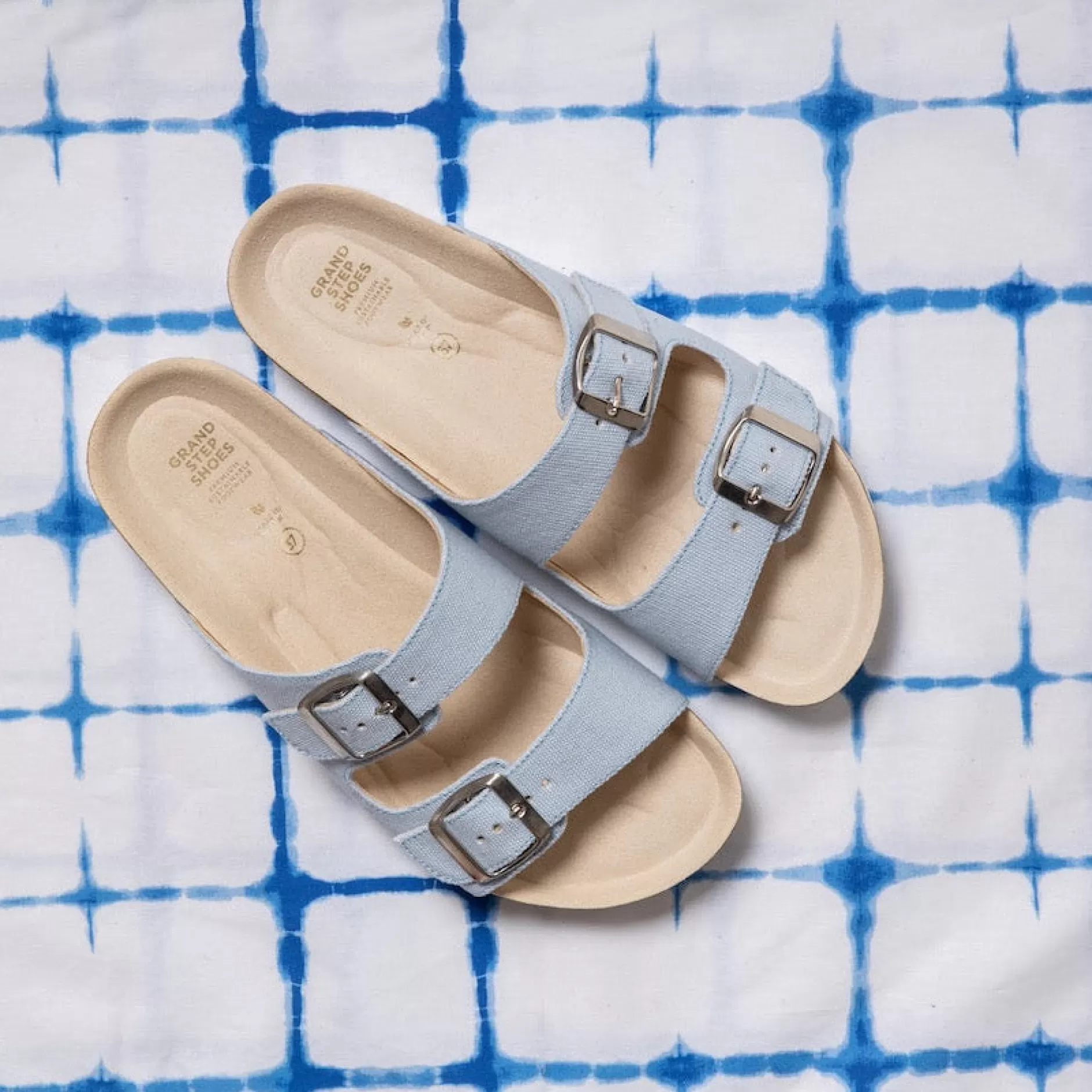 Shoes*Grand Step Luna Organic Sandal Light Blue