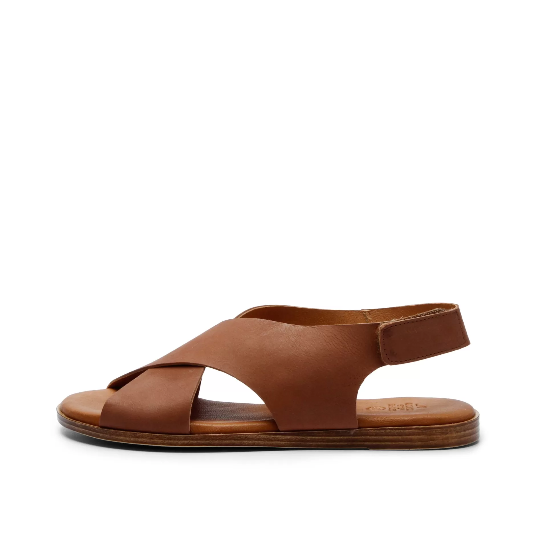 Shoes*Grand Step Menorca Leather Sandal Whisky