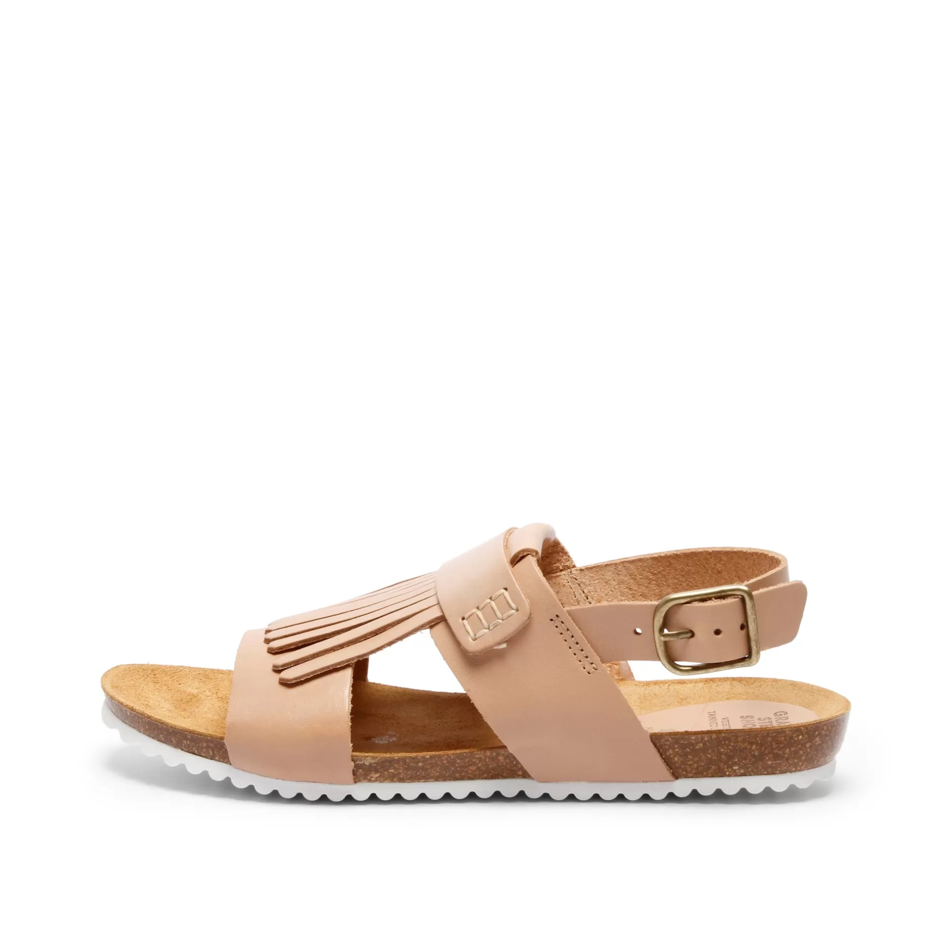 Shoes*Grand Step Nune Leather Sandal Beig