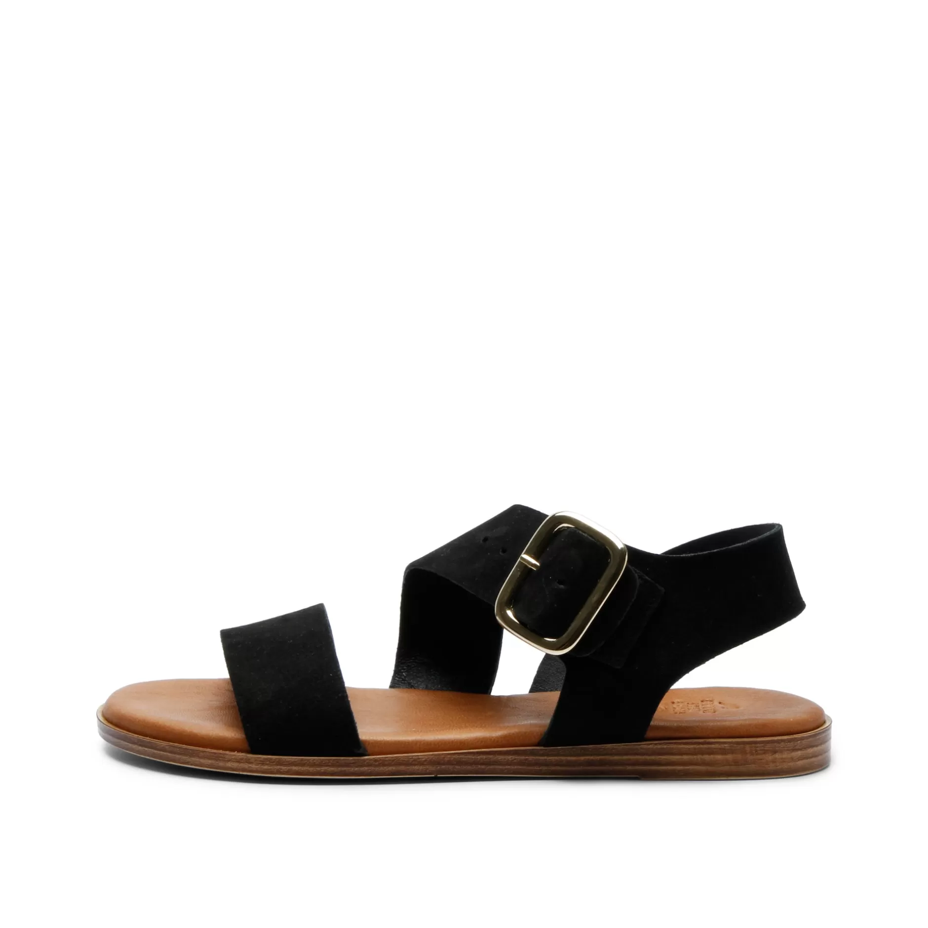 Shoes*Grand Step Reba Leather Sandal Black