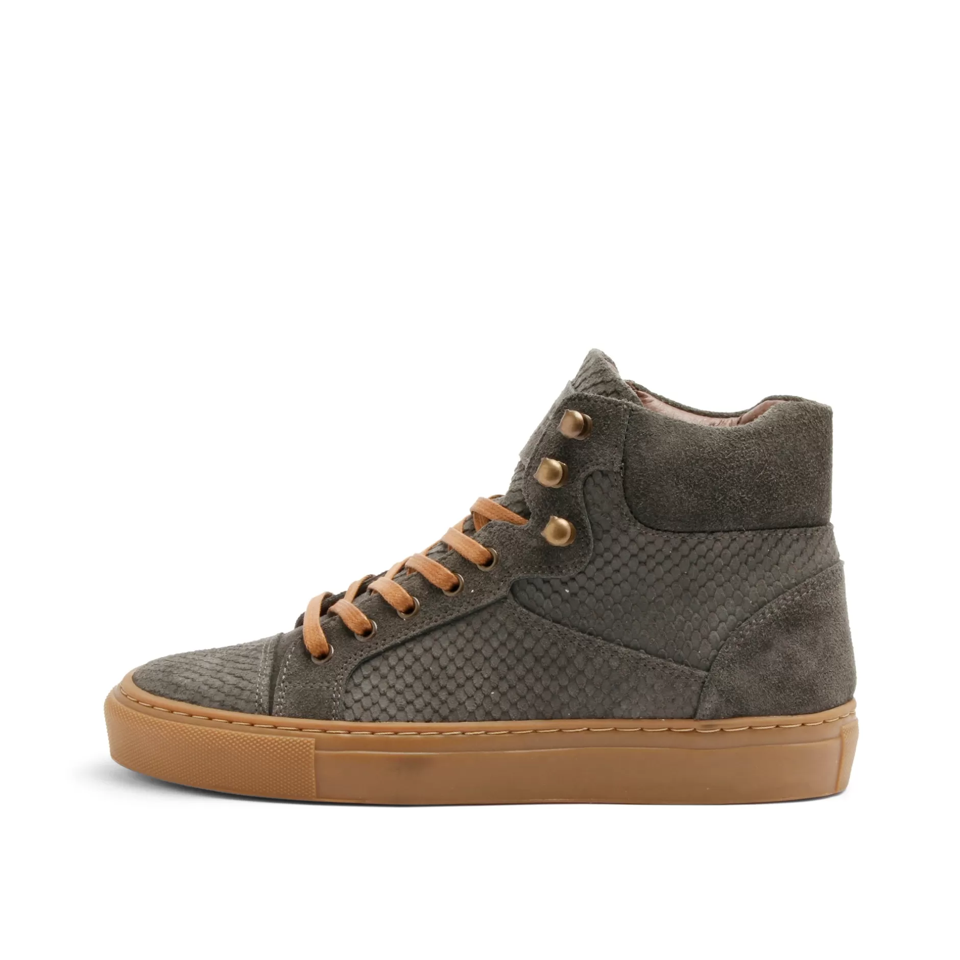 Sneakers*Grand Step Sally Suede Grey High Top Sneaker