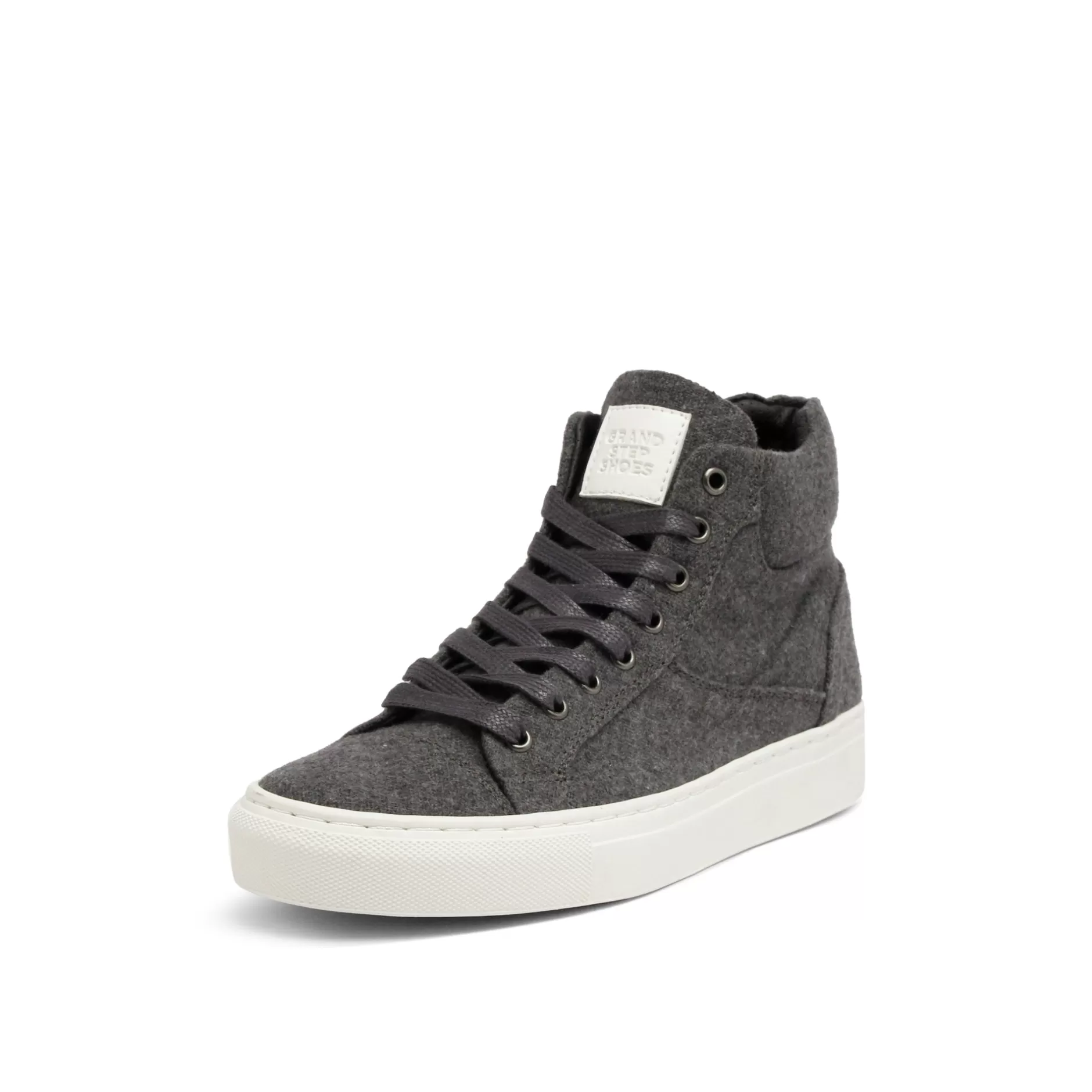 Sneakers*Grand Step Sally Vegan Felt Grey High Top Sneaker