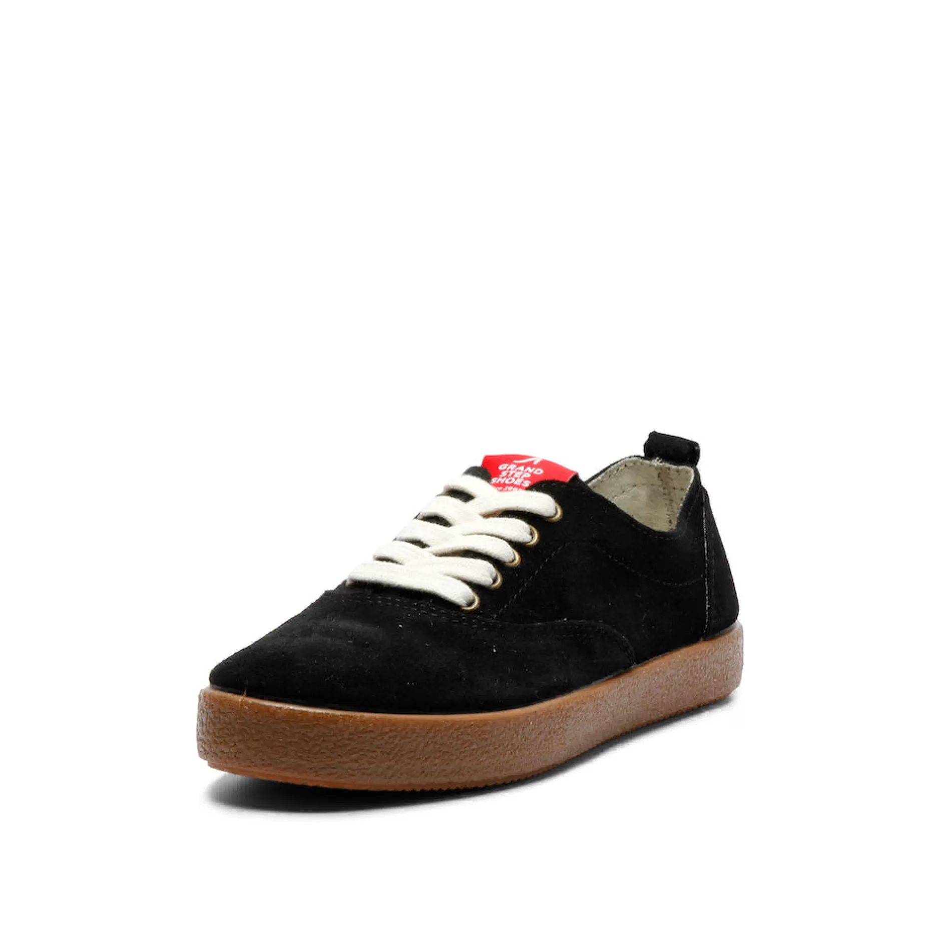 Sneakers*Grand Step Sasha Black Suede Sneaker