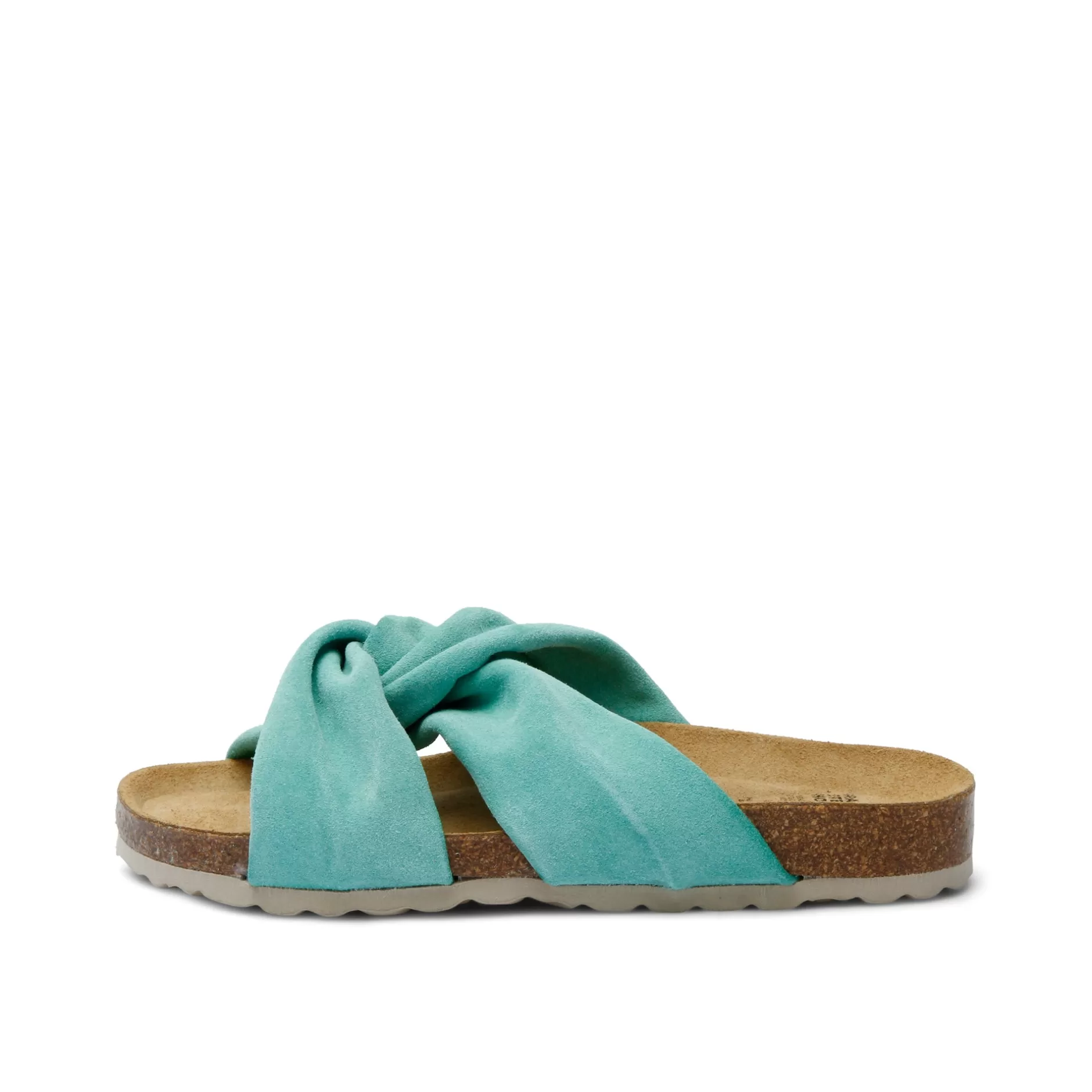 Shoes*Grand Step Senna Suede Leather Sandal Turkis