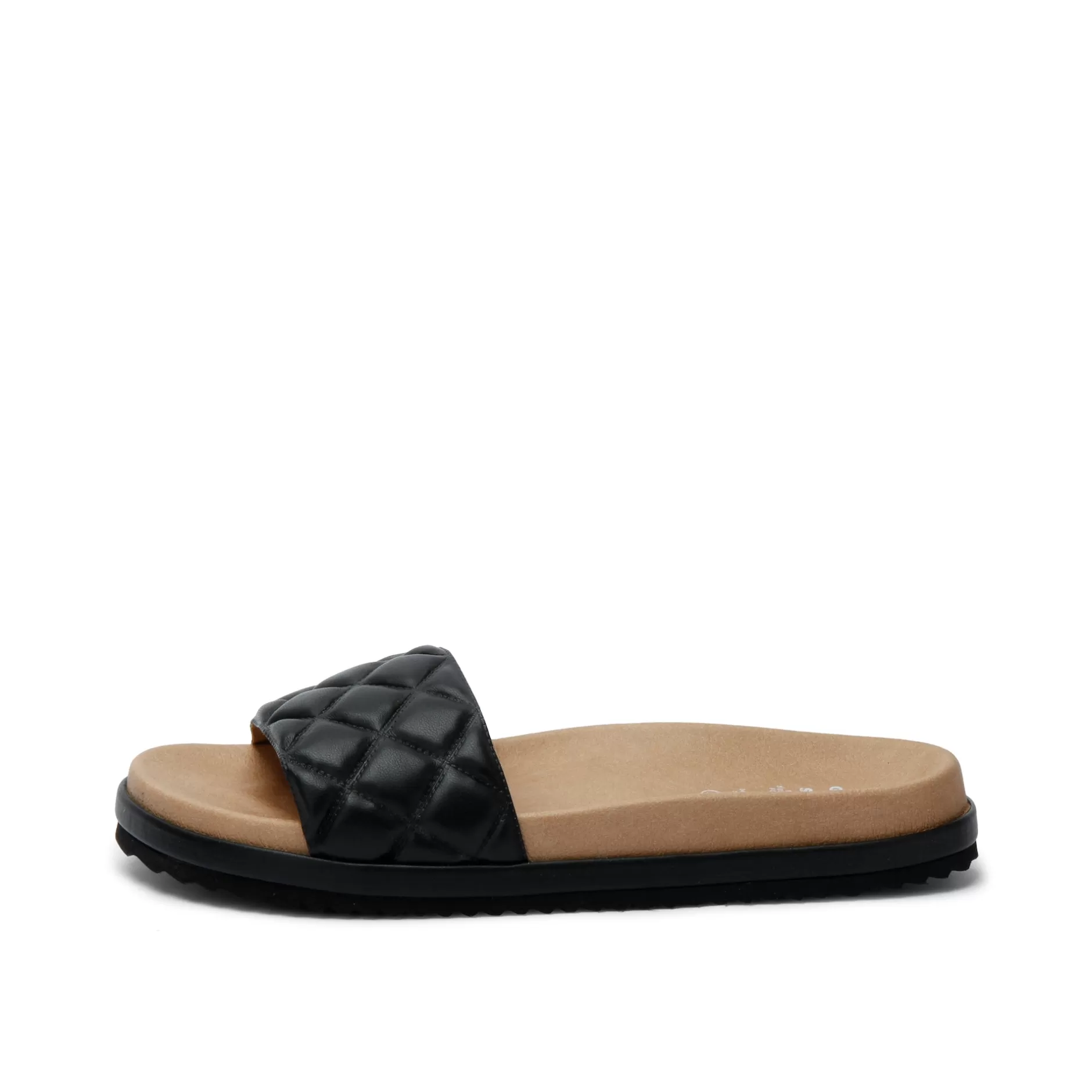 Shoes*Grand Step Silja Black Corn Slipon Sandal