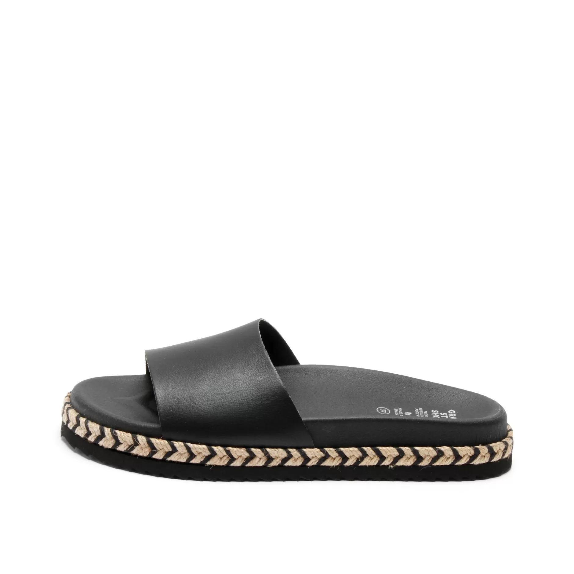 Shoes*Grand Step Sina Black Corn Slipon Sandal