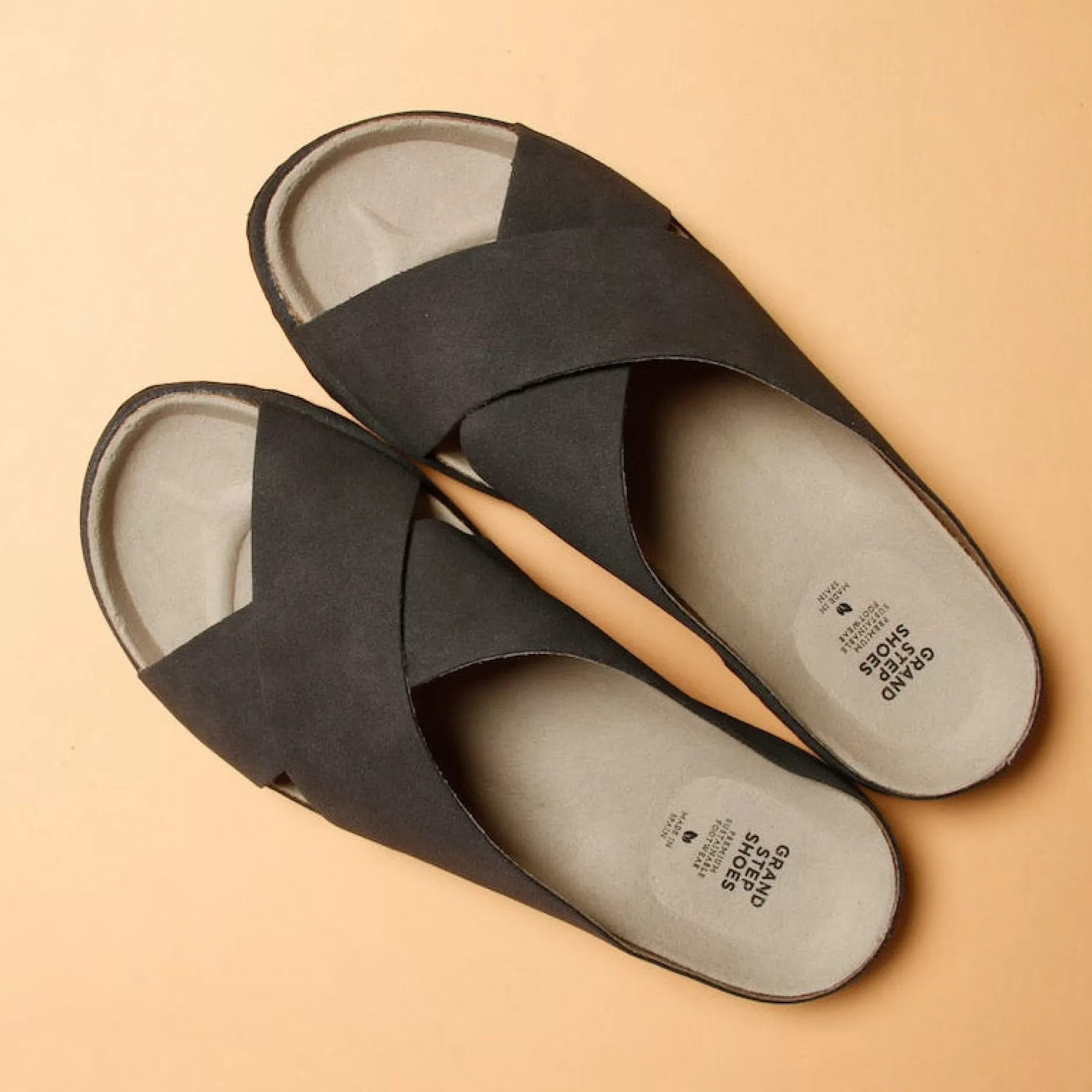 Shoes*Grand Step Sole Recycled Sandal Schlamm