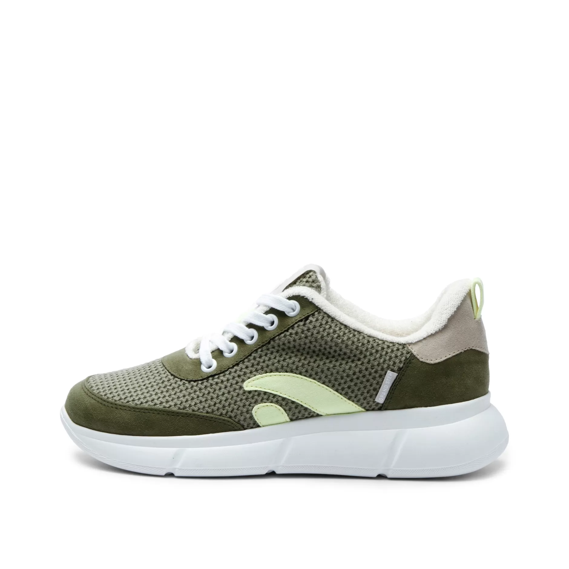 Sneakers*Grand Step Speed Olive Neon Vegan Sneaker