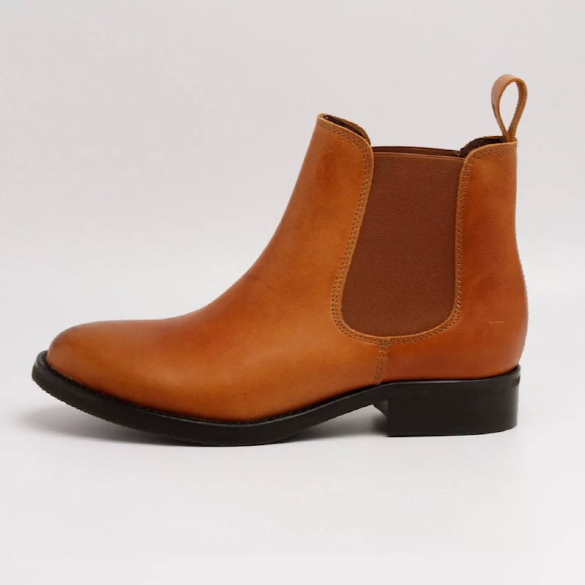 Boots*Grand Step Stella Cognac Chelsea Bootie