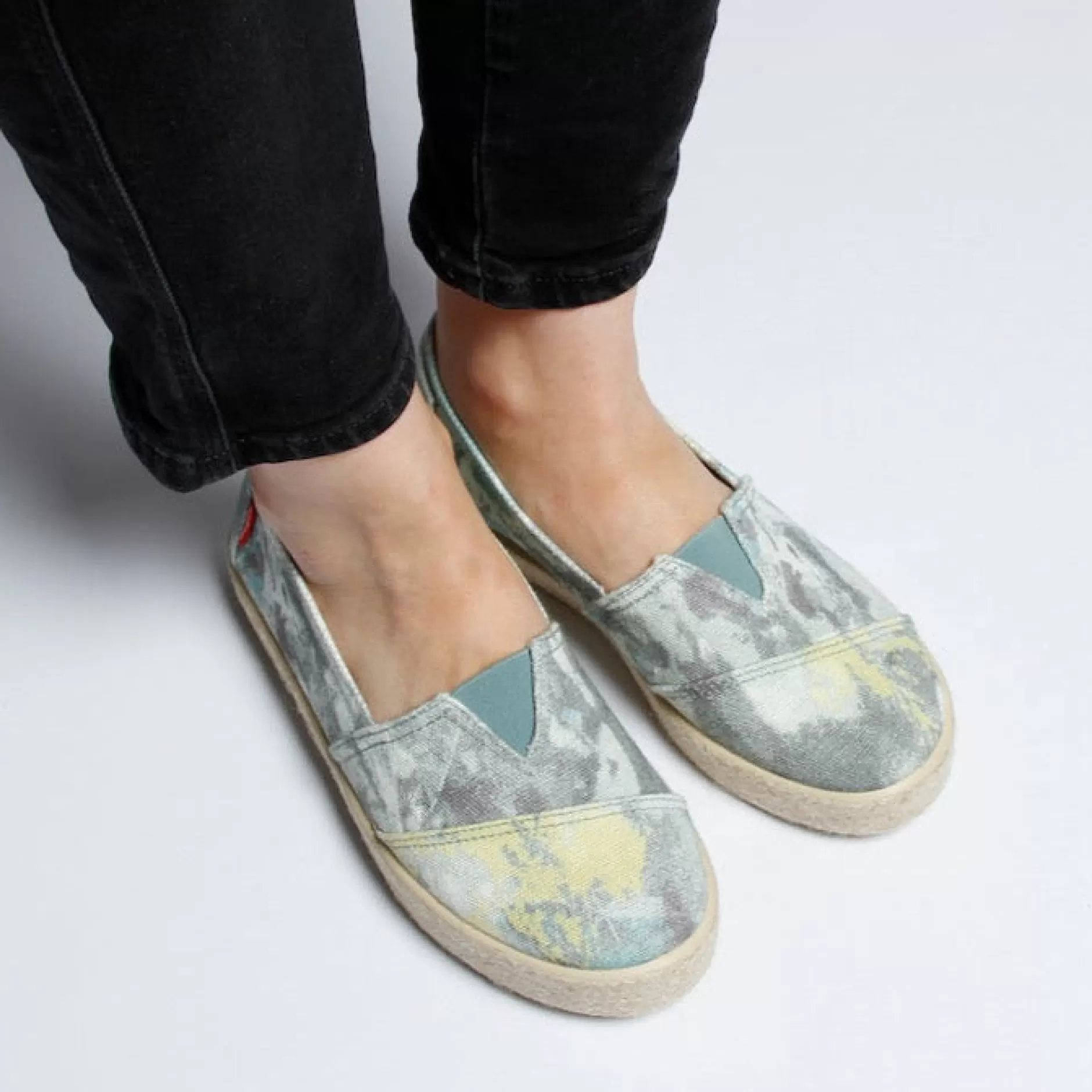 Slip-Ons*Grand Step Tim Cotton Slipon Camu Multi