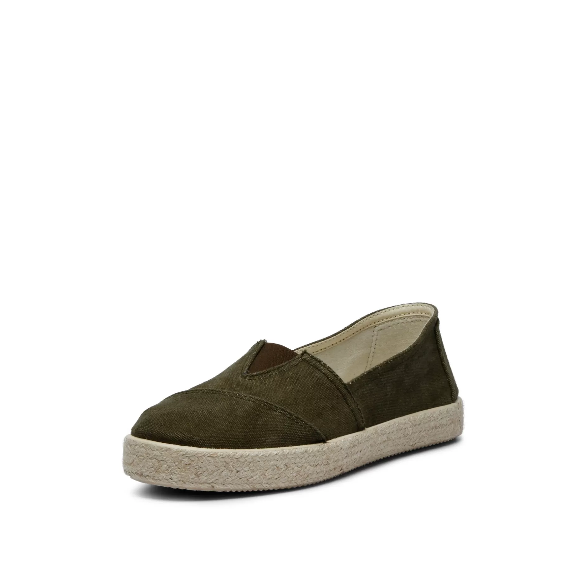 Slip-Ons*Grand Step Tim Cotton Slipon Olive