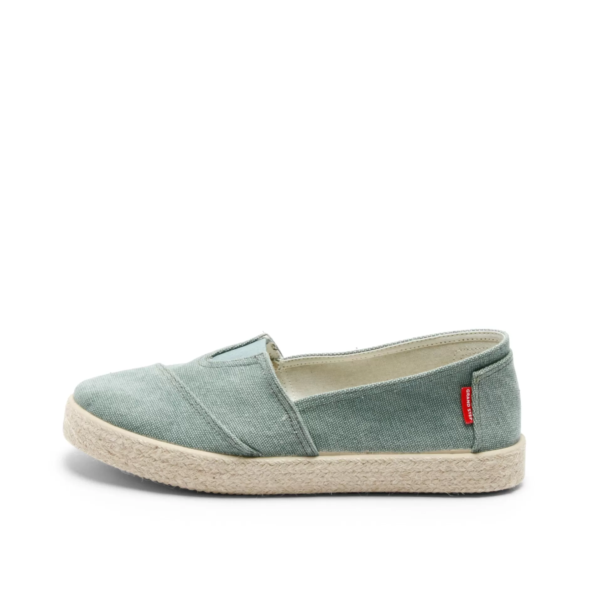 Shoes*Grand Step Tim Cotton Slipon Seagreen