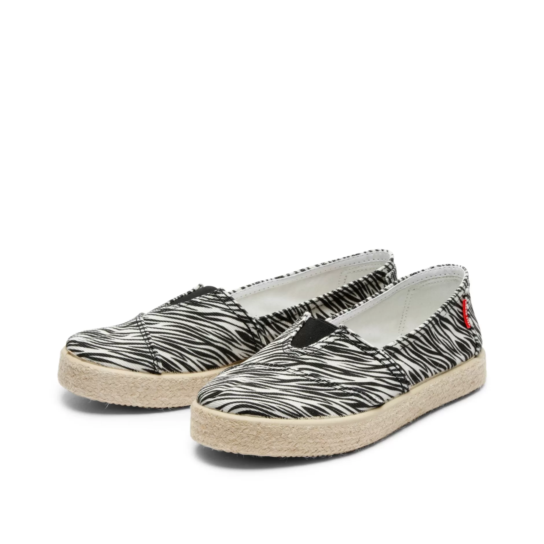 Slip-Ons*Grand Step Tim Recycled Slipon Zebra