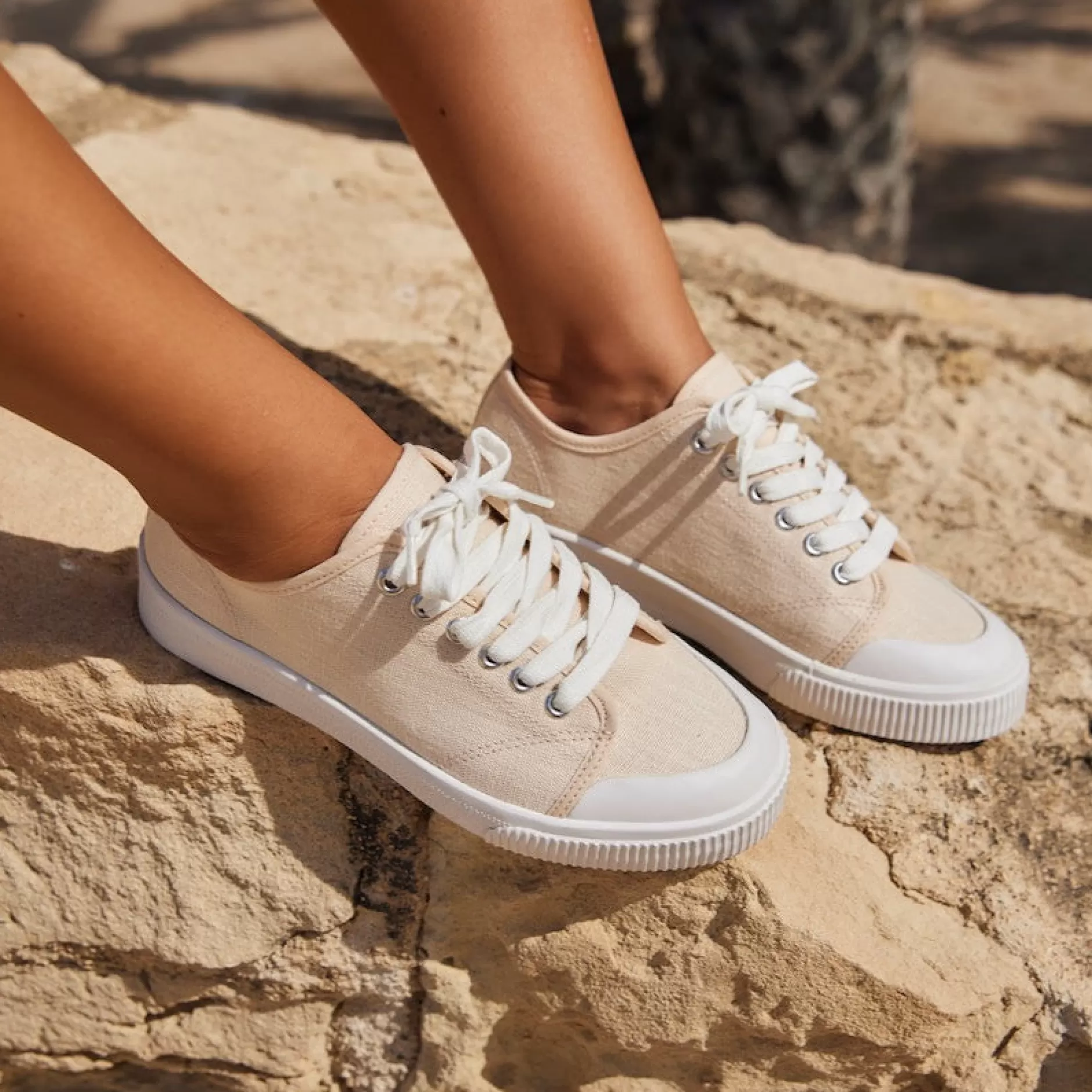 Sneakers*Grand Step Trudy Hemp Sneaker Off White