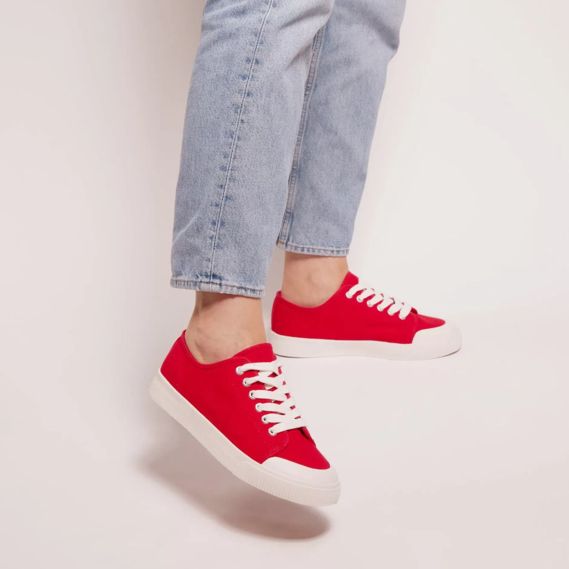 Sneakers*Grand Step Trudy Hemp Sneaker Red